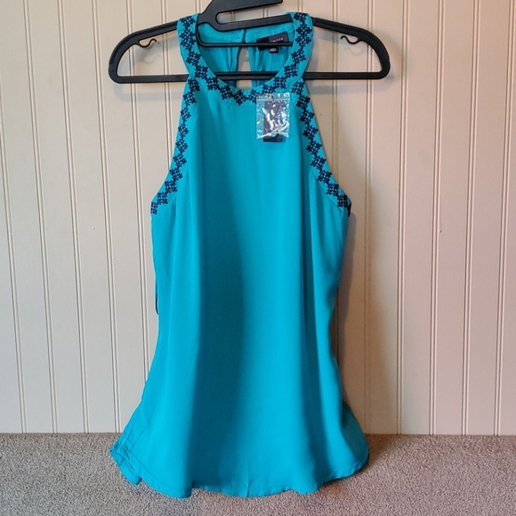 The Limited Tops - NWT The Limited tank top medium teal black green